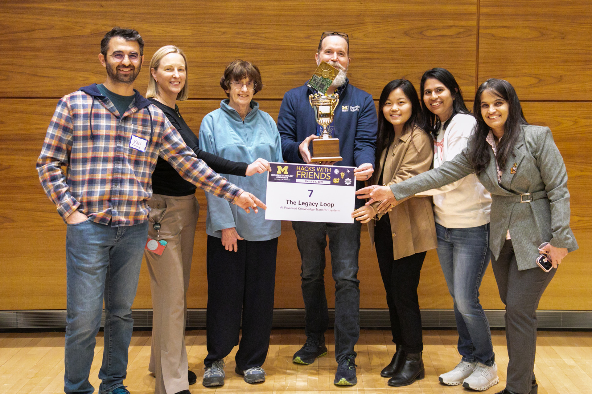 Team 7 with Hacks with Friends Award